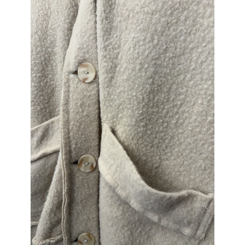 Out From Under Urban Outfitters Cardigan Sweater Womens Size Medium Fuzzy Tan - Picture 3 of 9
